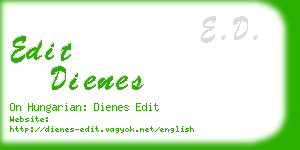 edit dienes business card